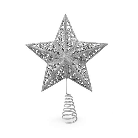 Christmas Tree Topper Silver Star The Elms