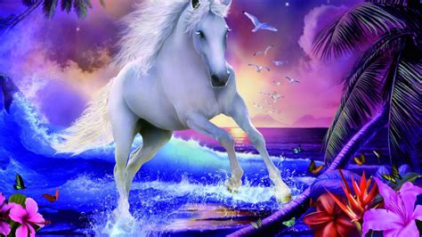 Free Download Magical Unicorns High Resolution Wallpaper Wallpaper