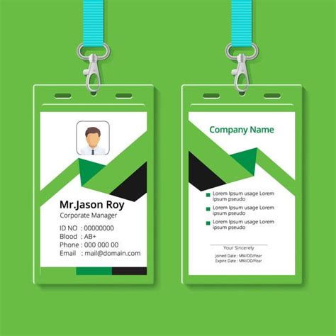 As of 2019, there are an estimated 13.9 million green card holders of whom 9.1 million are eligible to become united states citizens. Green Color And Creative Style Id Card Design Template in 2020 | Card design, Colorful business ...