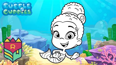 Coloring Bubble Guppies Zooli Coloring Book And Pages Youtube