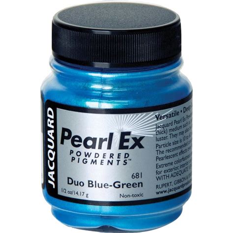 Jacquard Pearl Ex Powdered Pigment Duo Blue And Green 14g Etsy Pearl