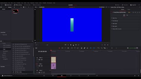 How To Add Title And Solid Background Davinci Resolve 16