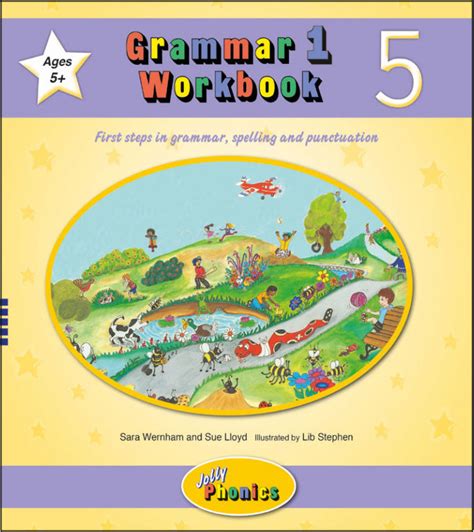 Jolly Phonics Grammar 1 Workbooks 1 6 In Precursive Letters British