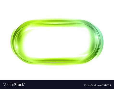 Abstract Shape White Green Oval Royalty Free Vector Image