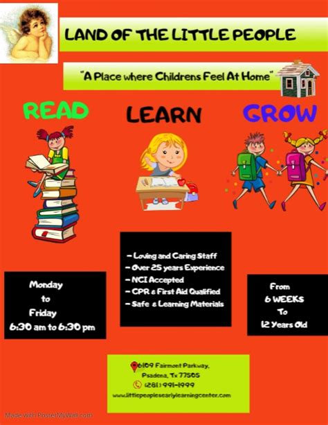 Copy Of Read Learn Grow Template Postermywall