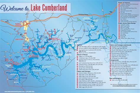 Large Detailed Map Of Lake Cumberland Images And Photos Finder