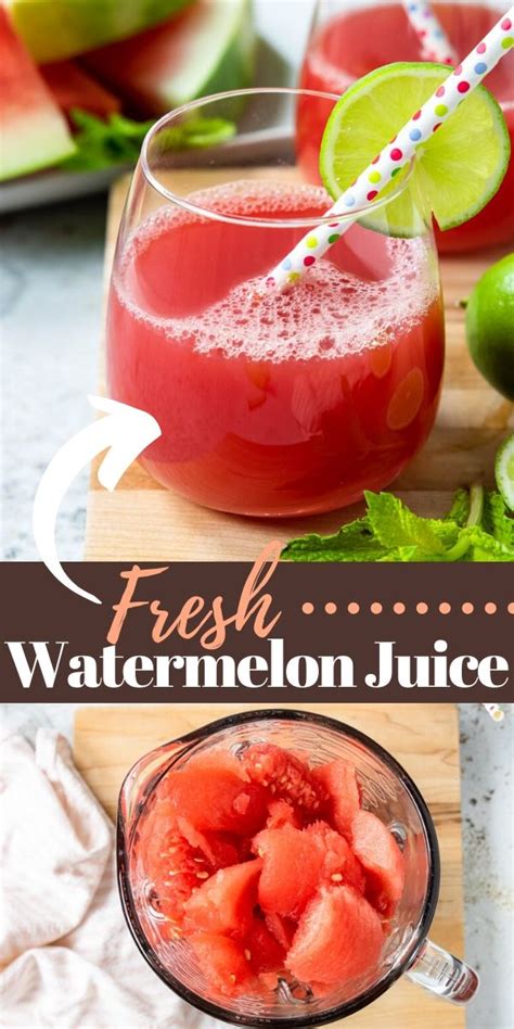 How To Make Fresh Refreshing Watermelon Juice Moms Dinner Recipe Watermelon Juice Recipe