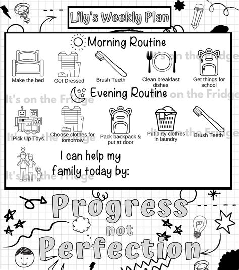 Kids Zone Cleaning Chore Chart Flylady Kids Printables Etsy