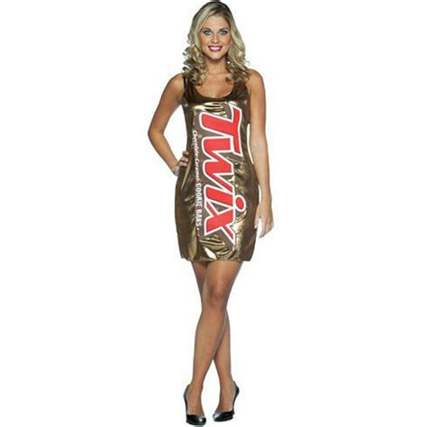 twix chocolate candy bar wrapper tank dress costume adult standard