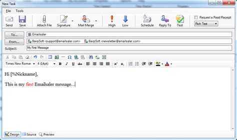 Compose An Email Message