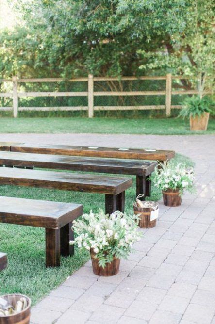 51 Ideas For Backyard Wedding Ceremony Wooden Benches Diy Wedding