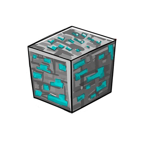 Minecraft Diamond Png Block Redsheep Collestion By Epicartmaniac On