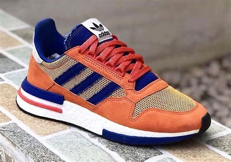 The third installment of the dragon ball z x adidas sneaker collection is set to arrive in less than two weeks, featuring two sneakers inspired by dbz characters vegeta and majin buu. adidas Dragon Ball Z - Eight Shoes Revealed | SneakerNews.com
