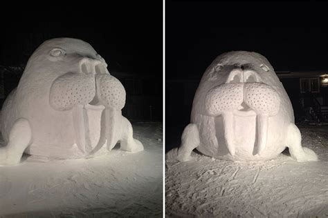 Every Winter These 3 Brothers Create Stunning Snow Sculptures In Their