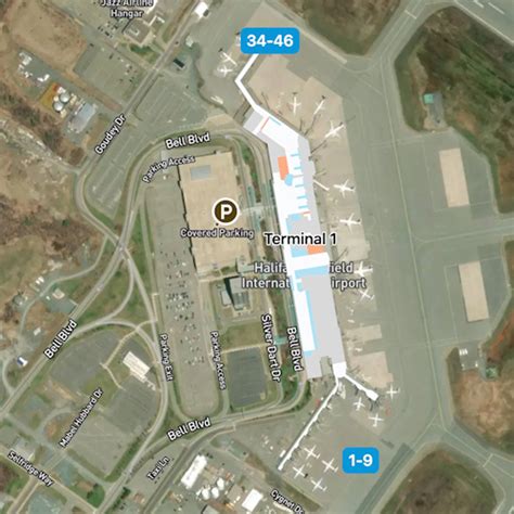 Halifax Airport Map Guide To Yhzs Terminals