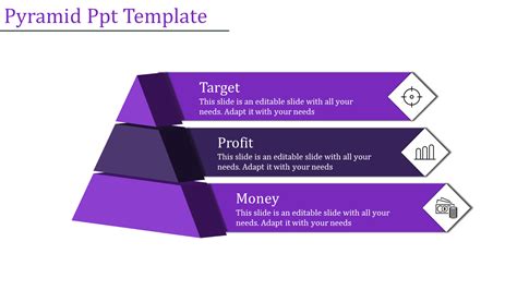 Editable Segmented Pyramid Powerpoint Template Slide