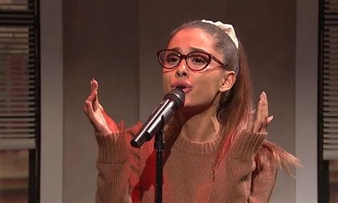 Watch Ariana Grandes Must See Celine Dion Jlaw Impressions On Snl