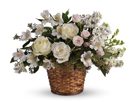 Wallpaper Bouquets Roses White Flowers Alstroemeria Wicker Basket