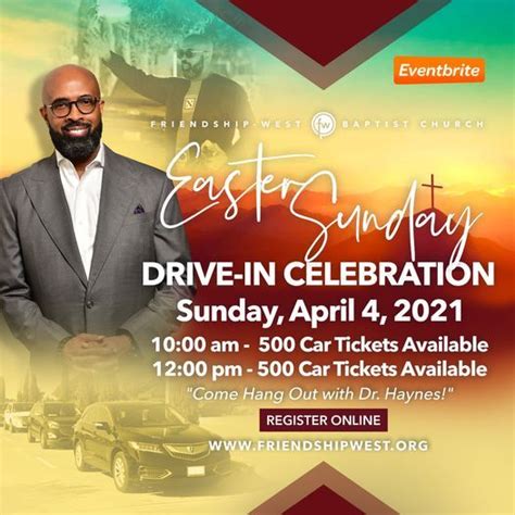 Resurrection Sunday Drive In Friendship West Baptist Church Dallas 4