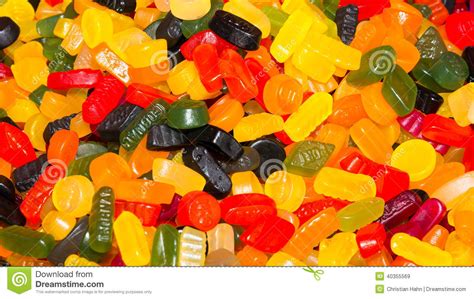 Wine Gums Or Fruit Gums Background Texture Stock Image Image Of