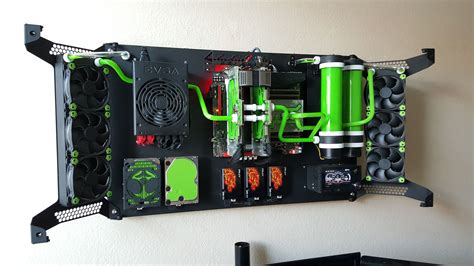 Dual Liquid Water Cooled Wall Mounted Computer