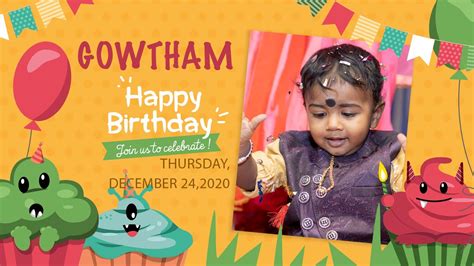 Gowtham Happy Birthday Dec 242020 Youtube