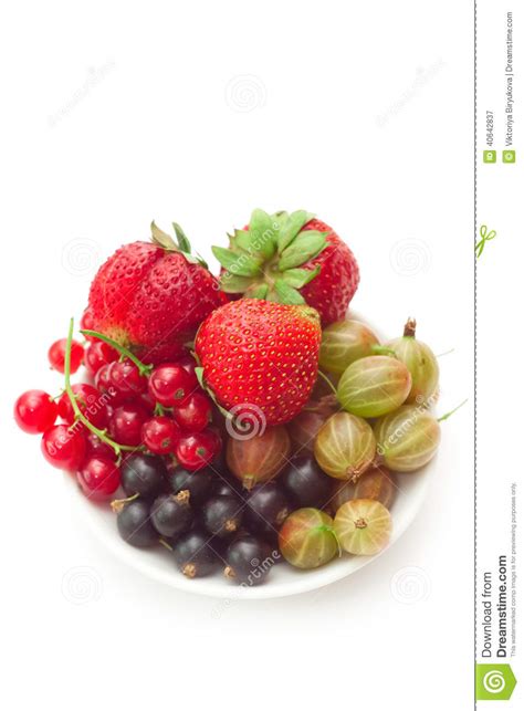 Bowl With Different Fresh Juicy Berries Stock Image Image Of