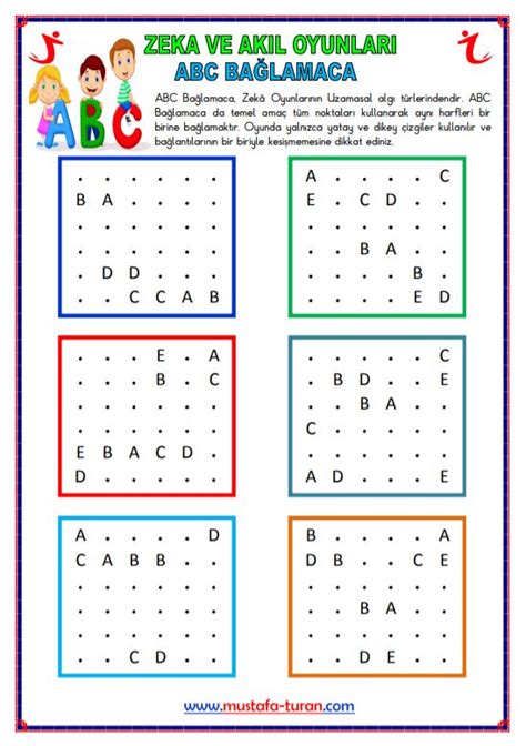 ABC Bağlamaca Etkinlikleri Abc Sınıf Matematik çalışma sayfası