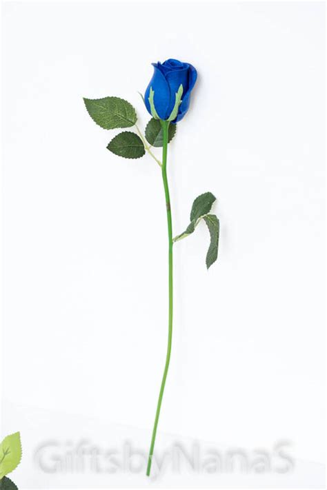 Royal Blue Real Touch Flowers Real Touch Rose Buds Horizon Etsy