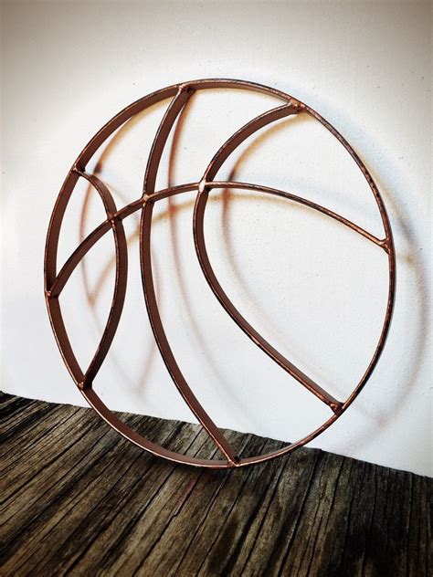 Decorate your walls and showcase your favorite pictures with our incredible selection of wall art, signs discover country wall signs with inspiring sentiments, canvas wall art sets with beautiful patterns, wall plaques with hooks for convenient hanging, and. BOLD hammered copper finish basketball metal wall art by BOLDHOUSE | Basketball bedroom ...