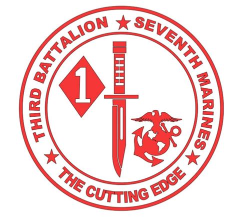 Us Marines Third Battalion Seventh Marines 37 Unit Logo Decal Etsy