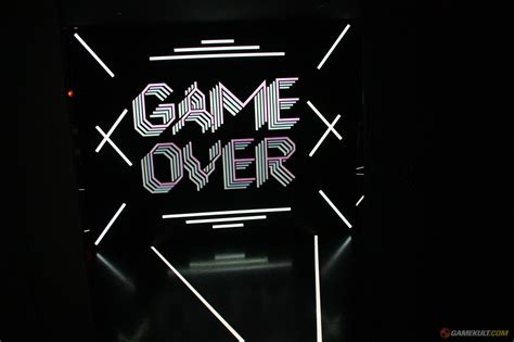 Game Over Retro Gaming Neon Signs Typography