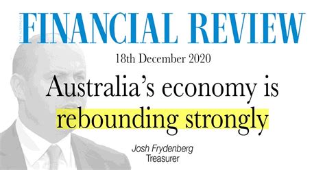Australias Economy Is Rebounding Strongly