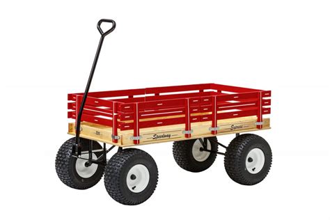 24 X 48 Pull Along Wagon For Kids Red Pull Along Wagons