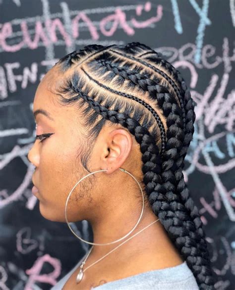 Black Hairstyles Braids Cornrows Blackhairstyles Feed In Braids