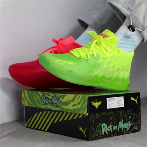 2022 New Original Lamelo Ball Shoes Mb1 Rick And Morty Mid Top Actual