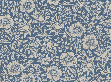 Blue Floral Vintage Wallpapers Top Free Blue Floral Vintage