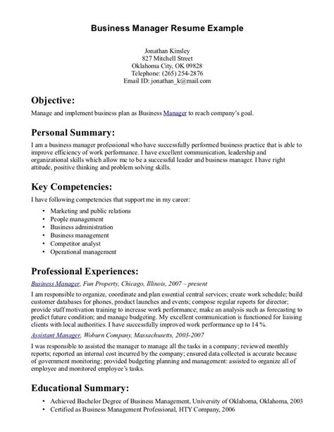 Project manager career objective should be. CV Template | Business resume, Resume examples, Manager resume