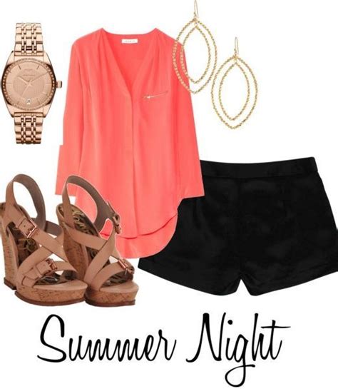 Stylish Polyvore Outfit Combinations For Summer Nights Mode Outfits