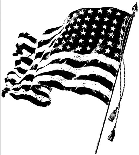 Black American Flag Vector At Collection Of Black
