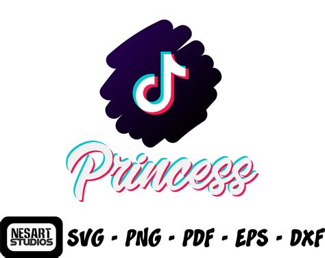 Princess Tik Tok Princess Logo Svg Datei Für Cricut Etsy Schweiz