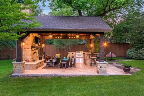 30 Outdoor Kitchen And Grill Inspiration For Any Area Patio Design Outdoor Backyard