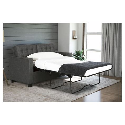 Avery Sleeper Sofa With Certipur Certified Memory Foam Mattress Twin Gray Signature Sleep