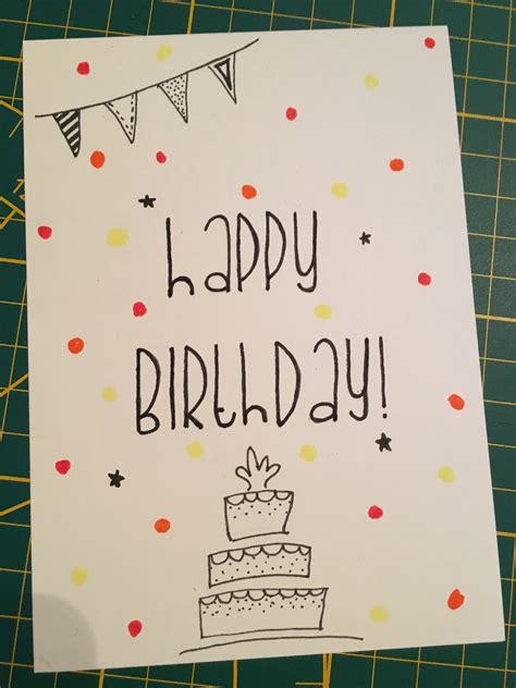 Homemade Birthday Cards Diy Birthday Gifts Homemade Cards Happy Birthday Signs Birthday