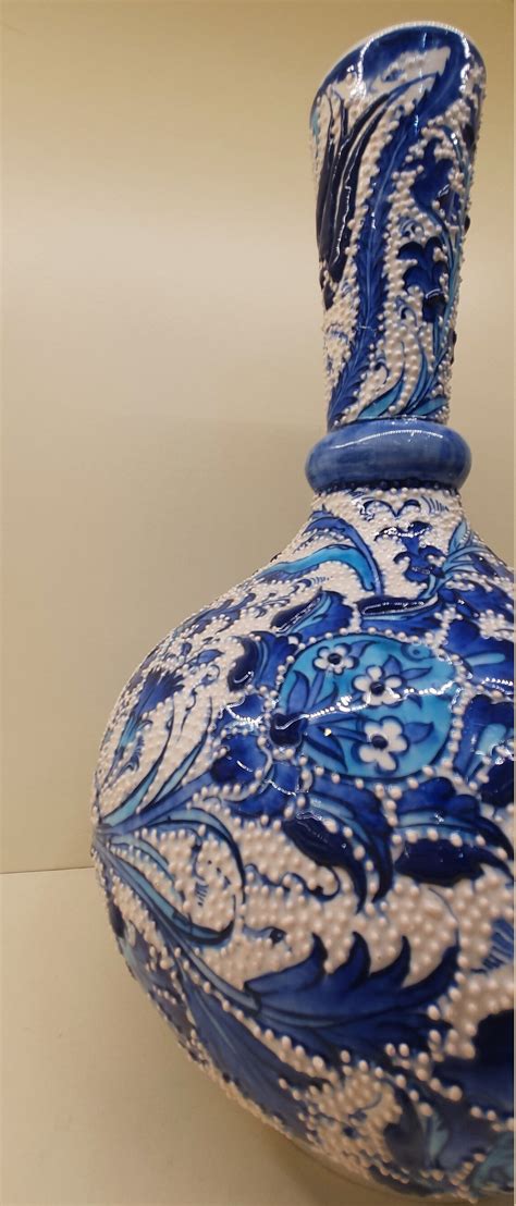 Decorative Vase Turkish Pottery Art Vase Turkish Gift Home Etsy