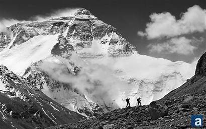 Everest Mount Wallpapers Tibet Border Mt Nepal
