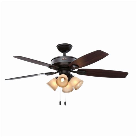 We also have a variety of light bulbs including incandescent, fluorescent, and led bulbs. Hunter Belmor 52 in. Indoor New Bronze Ceiling Fan with ...