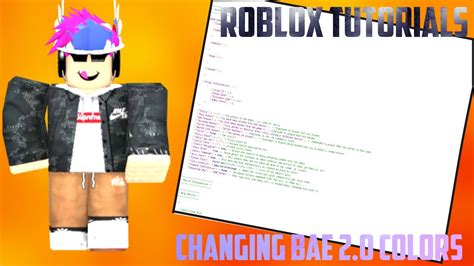 Roblox Tutorials Basic Admin Essentials Changing The Color Youtube