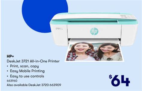 Hp Deskjet 3721 All In One Printer Offer At Big W