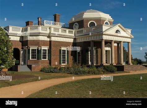 Thomas Jefferson Home Monticello Stock Photo Alamy